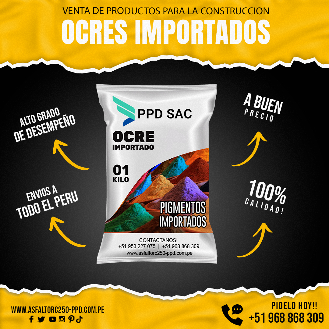 venta de ocre importado